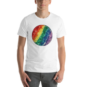 Rainbow Prism Sacred Geometry Tee Shirt cosmic dreadlocks