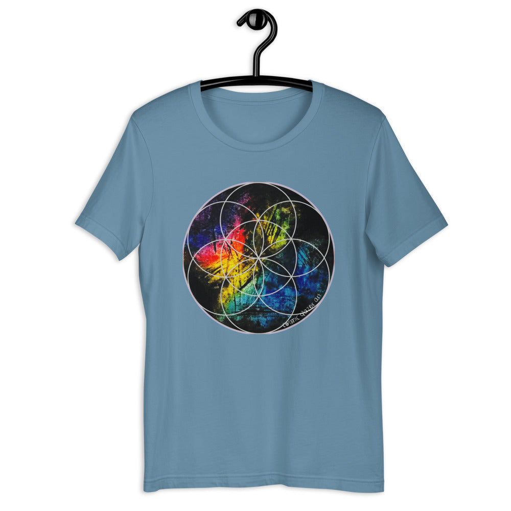 Sacred Geometry Seed of Life cosmic Tee Shirt