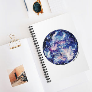 Nebula Seed of Life Spiral Notebook - Ruled Line