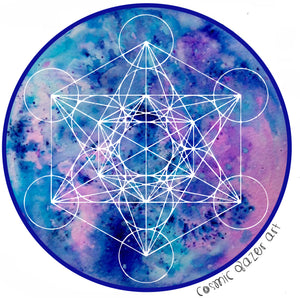 sacred geometry metatron zenetae cosmic sticker