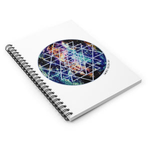 Geode Galaxy Sri Yantra Spiral Notebook - Ruled Line