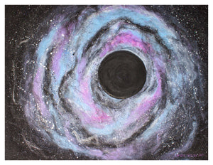 art print Black Hole cosmic deep space galaxy