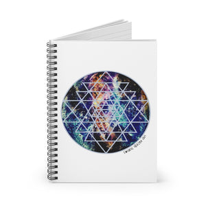 Geode Galaxy Sri Yantra Spiral Notebook - Ruled Line
