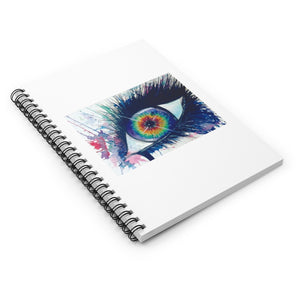 Rainbow Eye Spiral Notebook - Ruled Line
