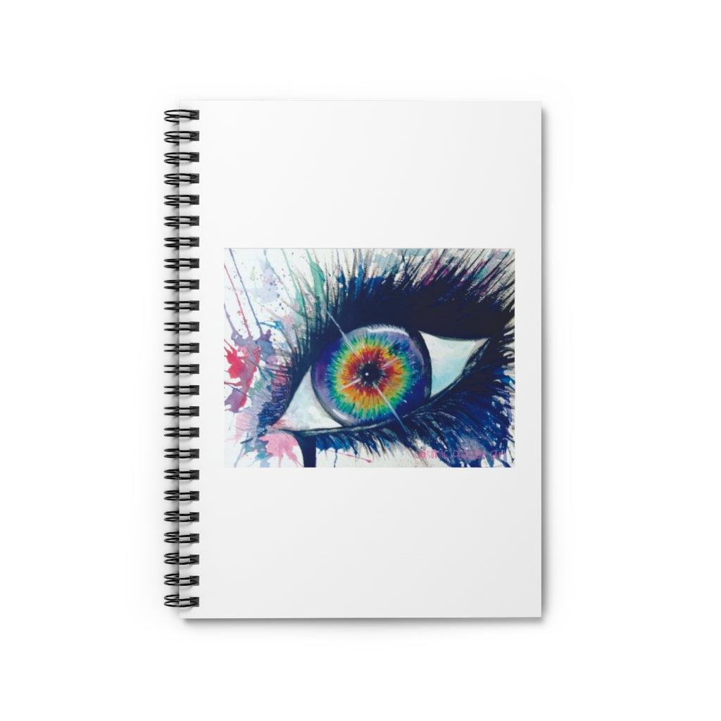 Rainbow Eye Spiral Notebook - Ruled Line