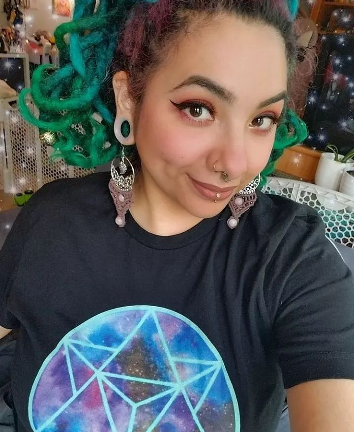 Sacred Geometry  T -Shirt Merkabah celestial cosmic 