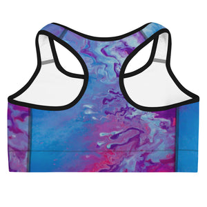 Sports Bra psychedelic paint pour Heart cosmic 