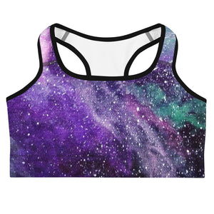 psychedelic Deep Space galaxy cosmic sports bra