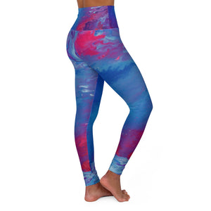 psychedelic paint pour yoga pants leggings galaxy