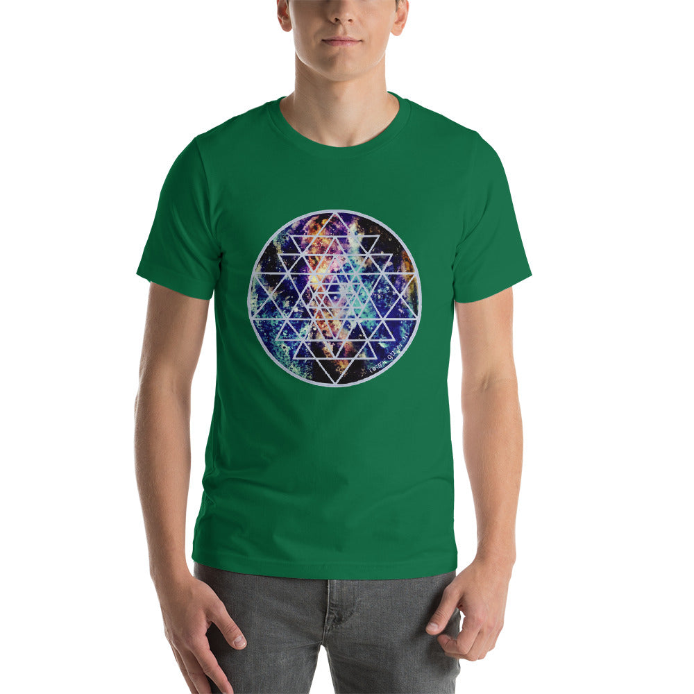 Sri Yantra Shirt Sacred Geometry Tee geode galaxy 