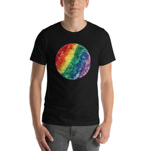 Rainbow Prism Sacred Geometry Tee Shirt cosmic 