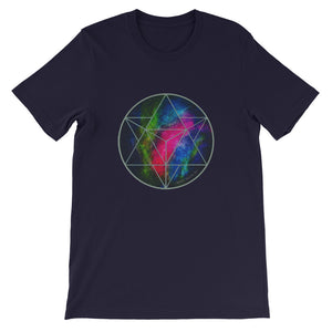 Sacred Geometry Tee Shirt Merkabah crystalline cosmic 