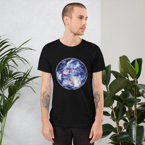 Sacred Geometry shirt Seed of Life nebula cosmic clothing