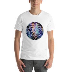 Sacred Geometry Sri Yantra Tee Shirt geode galaxy clothing
