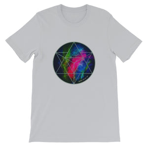 Sacred Geometry Tee Shirt Merkabah crystalline cosmic 
