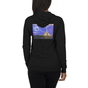 Pyramid Ascension Unisex zip hoodie