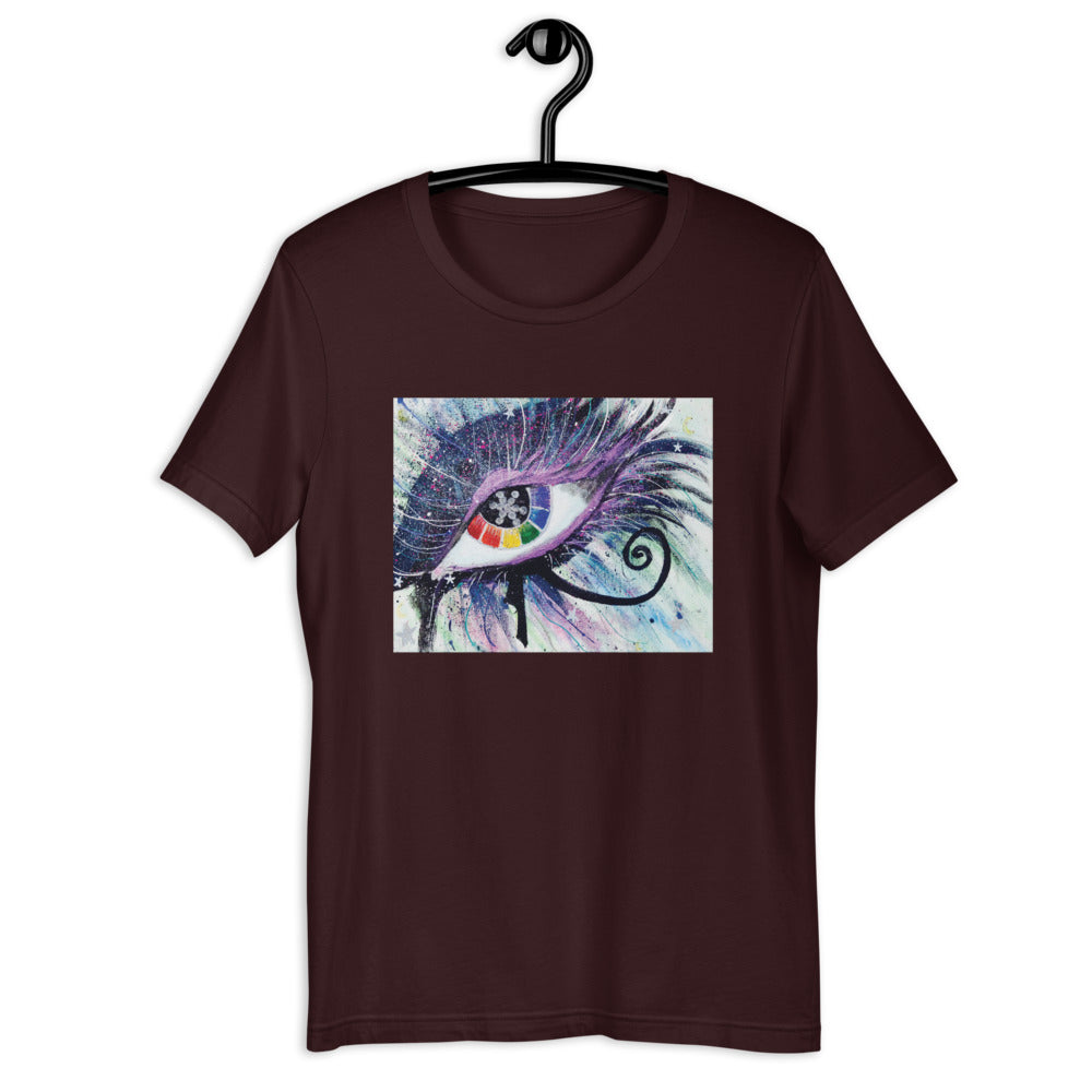 Sacred Geometry Metatron Eye of Horus cosmic Tee Shirt