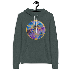 sacred geometry merkabah celestial hoodie
