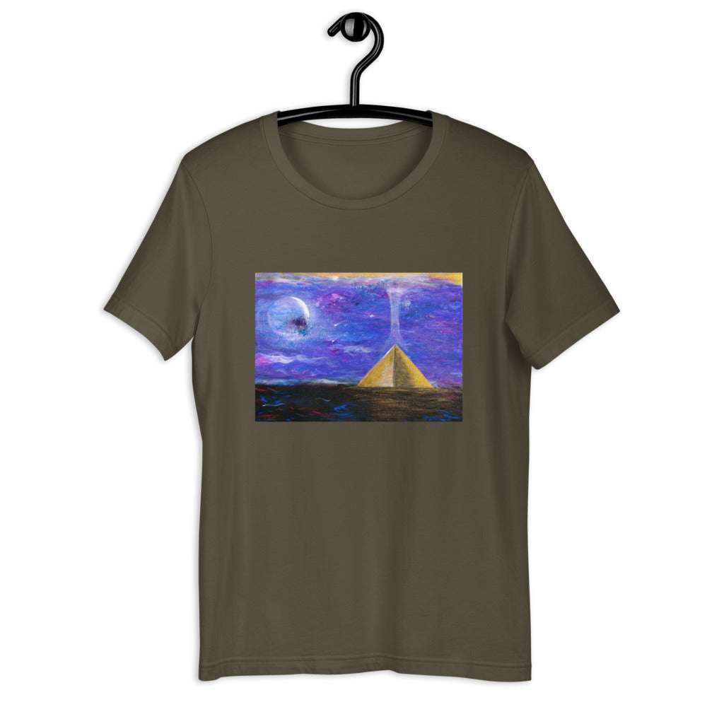 Trippy clothing pyramid ascension Tee Shirt cosmic art