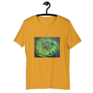 Cosmic Tee Shirt space Neon Planet spiral galaxy 