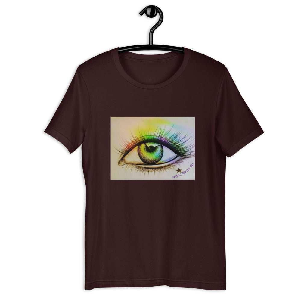 Eye Tee Shirt rainbow prism sketch drawing art