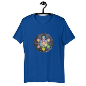 Sacred Geometry Metatron Rainbow Cosmic Tee Shirt
